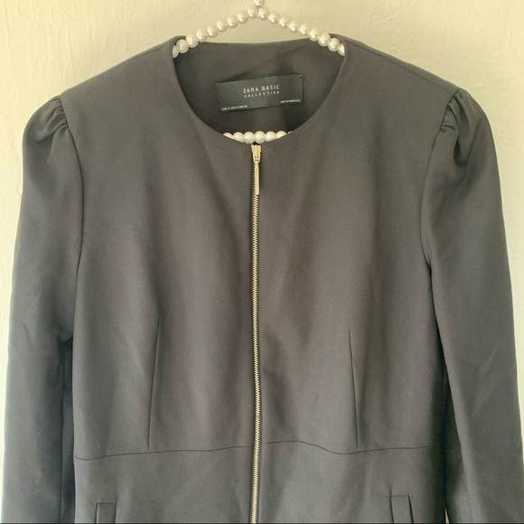 Zara Zip Up Frock Jacket Coat - Picture 5 of 11